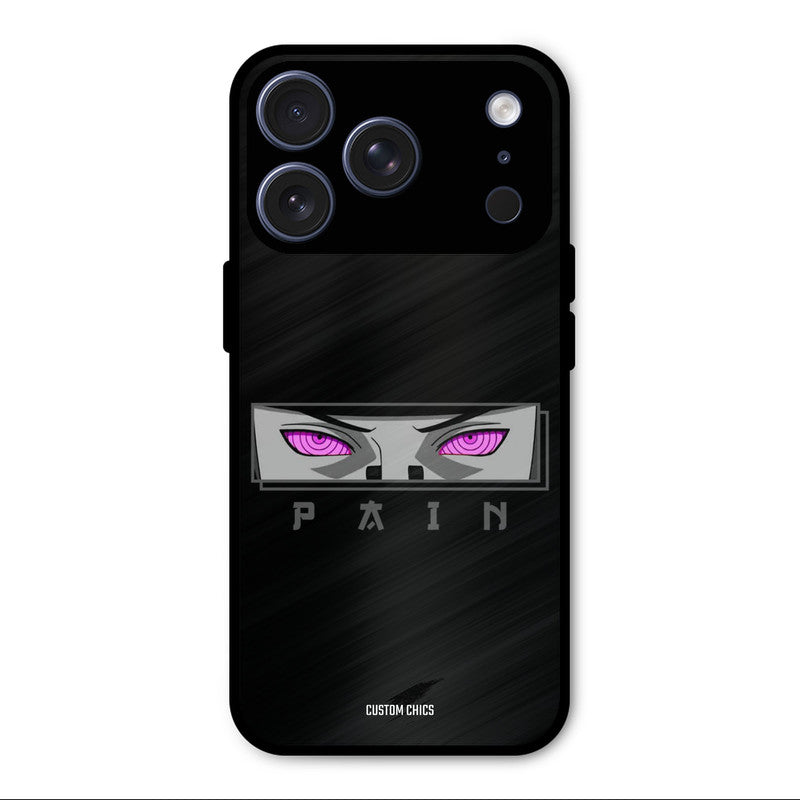 Pain Eyes iPhone 17 Pro Mobile Back Cover - Anime PrintShield Case