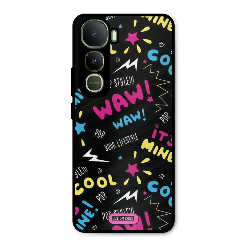 Paper Pop Vivo Y400 Mobile Back Cover - Aesthetic PrintShield Case