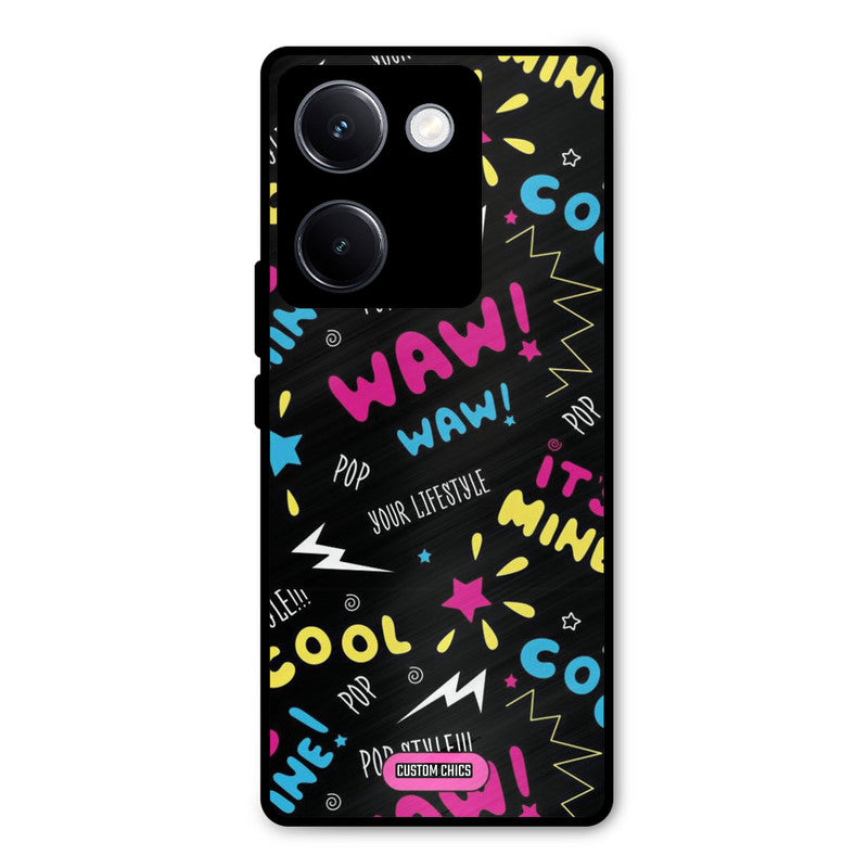 Paper Pop Vivo Y300 Plus Mobile Back Cover - Aesthetic PrintShield Case