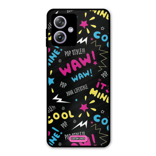 Paper Pop Moto G54 Mobile Back Cover - Aesthetic PrintShield Case