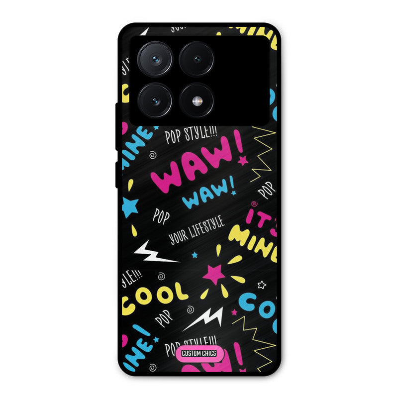 Paper Pop Poco X6 Pro Mobile Back Cover - Aesthetic PrintShield Case
