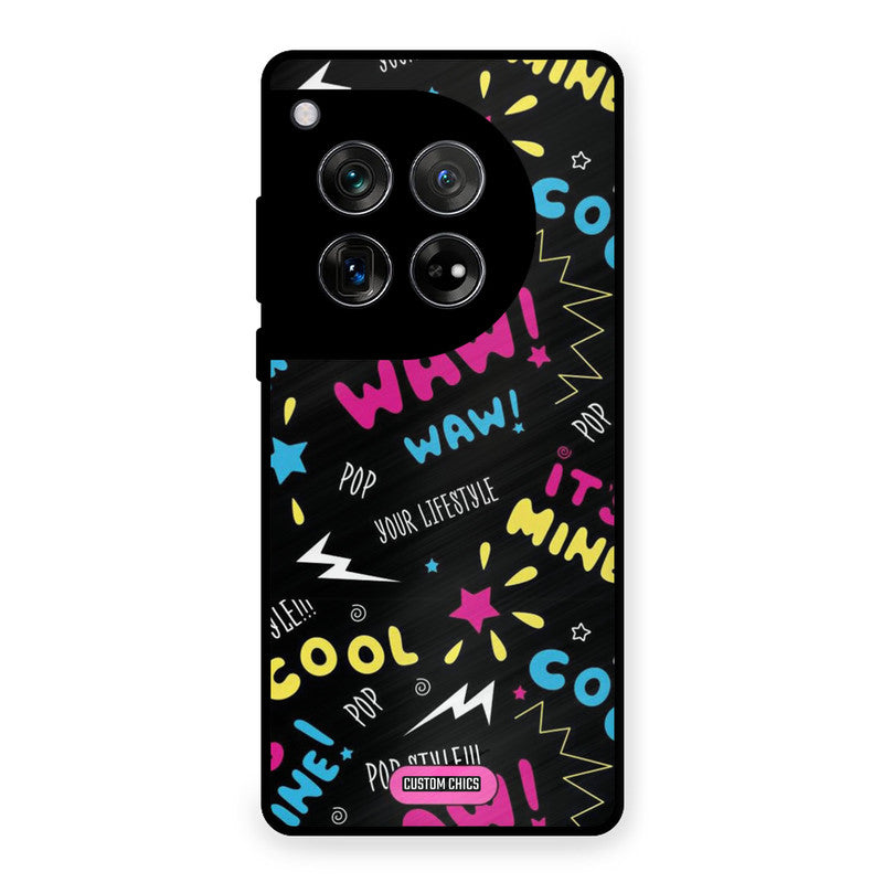 Paper Pop OnePlus 12 Mobile Back Cover - Aesthetic PrintShield Case