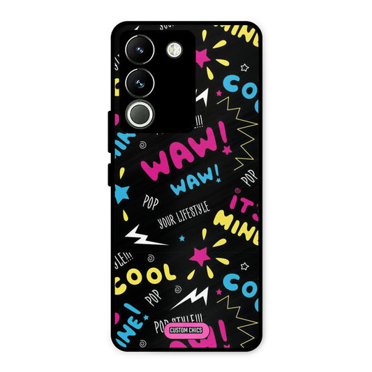 Paper Pop Vivo Y200 Mobile Back Cover - Aesthetic PrintShield Case