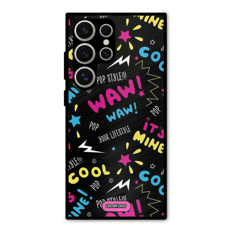 Paper Pop Samsung Galaxy S24 Ultra Mobile Back Cover - Aesthetic PrintShield Case