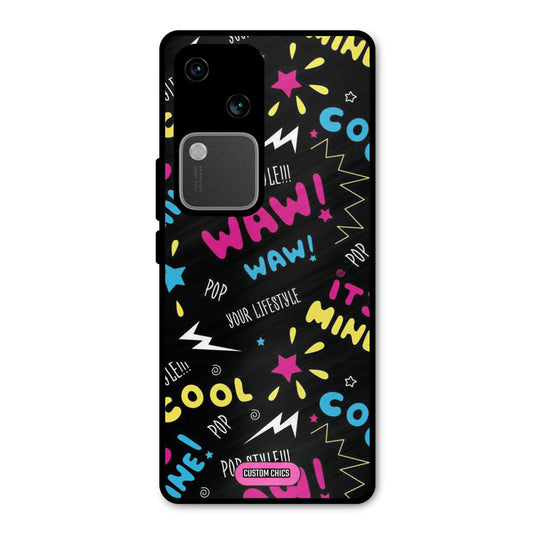 Paper Pop Vivo V30 Mobile Back Cover - Aesthetic PrintShield Case
