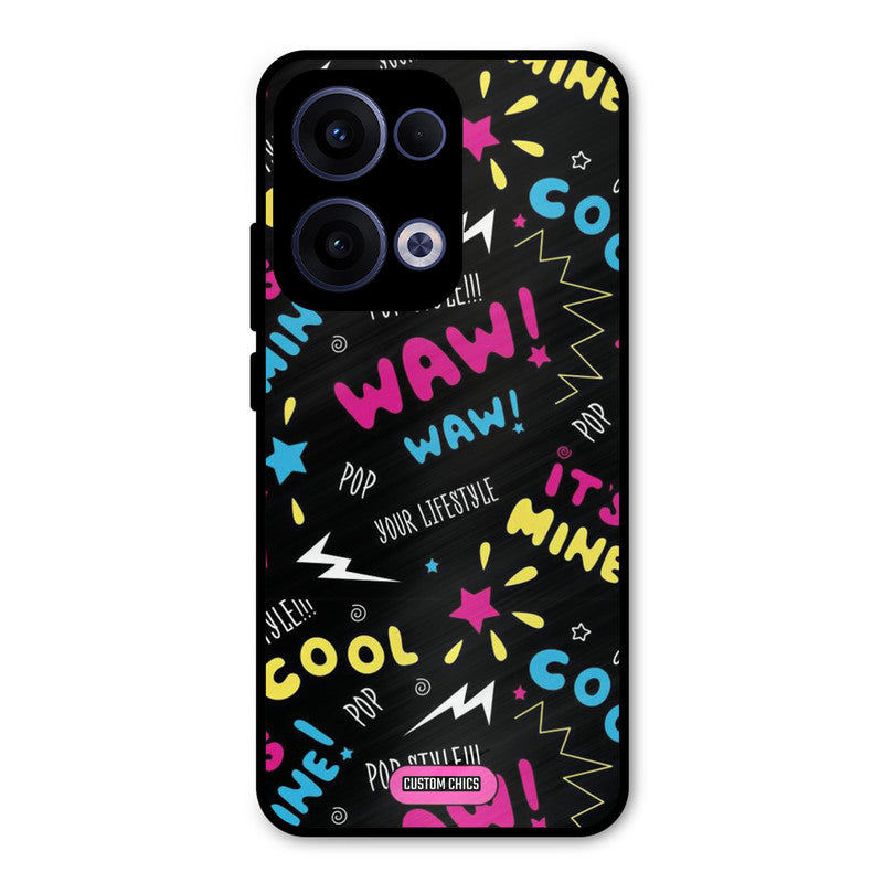 Paper Pop Oppo Reno 13 5G Mobile Back Cover - Aesthetic PrintShield Case