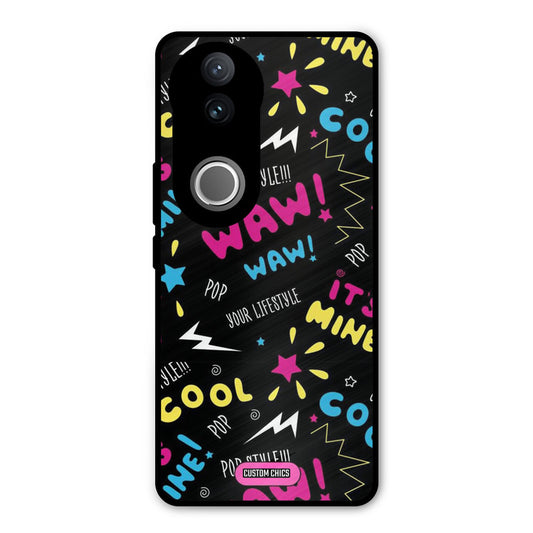 Paper Pop Vivo V50 Mobile Back Cover - Aesthetic PrintShield Case