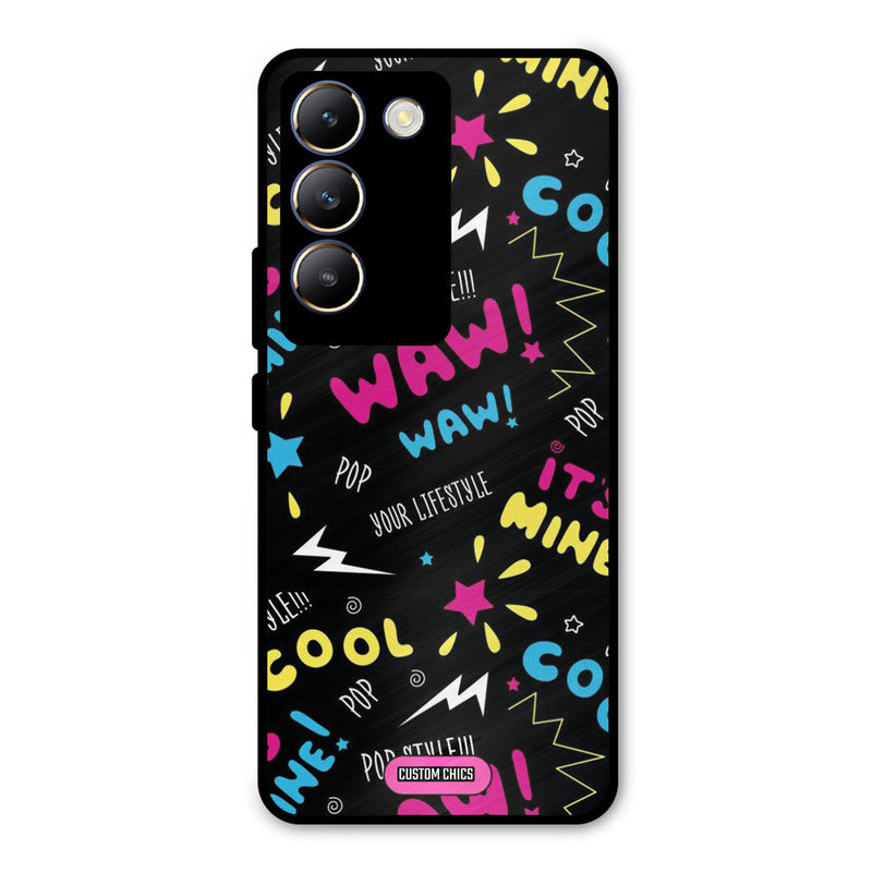 Paper Pop Vivo Y200e Mobile Back Cover - Aesthetic PrintShield Case