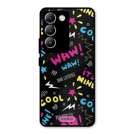 Paper Pop Vivo Y200e Mobile Back Cover - Aesthetic PrintShield Case