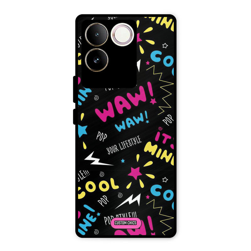 Paper Pop Vivo T2 Pro Mobile Back Cover - Aesthetic PrintShield Case