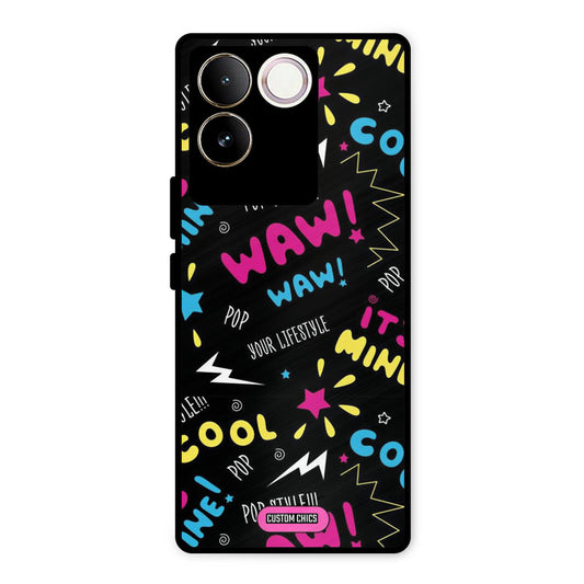 Paper Pop Vivo T2 Pro Mobile Back Cover - Aesthetic PrintShield Case