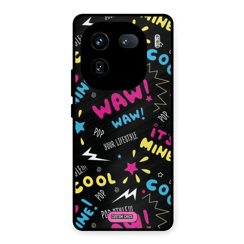 Paper Pop iQOO 12 Mobile Back Cover - Aesthetic PrintShield Case