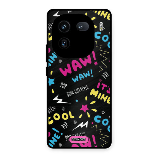 Paper Pop iQOO 12 Mobile Back Cover - Aesthetic PrintShield Case