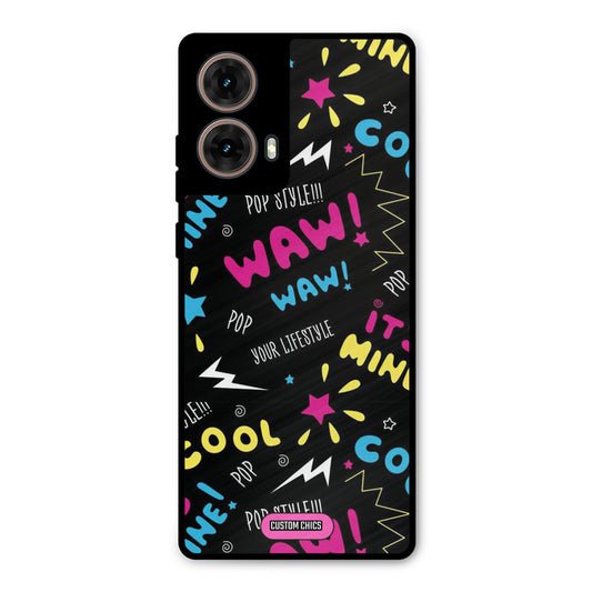 Paper Pop Moto G85 Mobile Back Cover - Aesthetic PrintShield Case