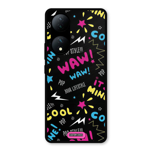 Paper Pop Vivo Y100 Mobile Back Cover - Aesthetic PrintShield Case