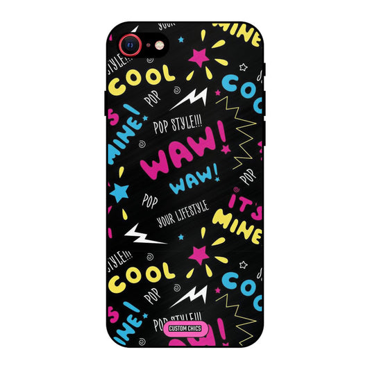 Paper Pop iPhone SE 2020 Mobile Back Cover - Aesthetic PrintShield Case