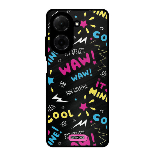 Paper Pop Poco C71 Mobile Back Cover - Aesthetic PrintShield Case