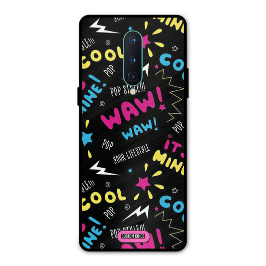 Paper Pop Oneplus 8 Mobile Back Cover - Aesthetic PrintShield Case