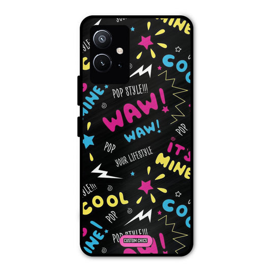 Paper Pop Vivo Y75 5G Mobile Back Cover - Aesthetic PrintShield Case