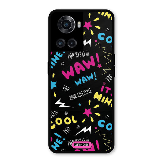 Paper Pop OnePlus 10R Mobile Back Cover - Aesthetic PrintShield Case