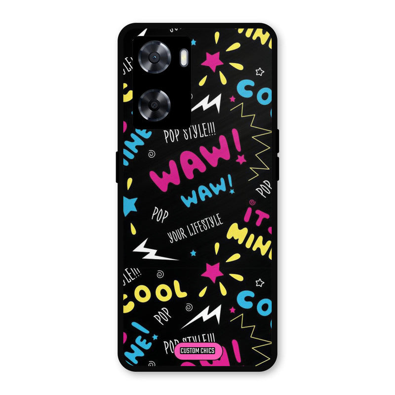 Paper Pop Oppo A57 2022 Mobile Back Cover - Aesthetic PrintShield Case