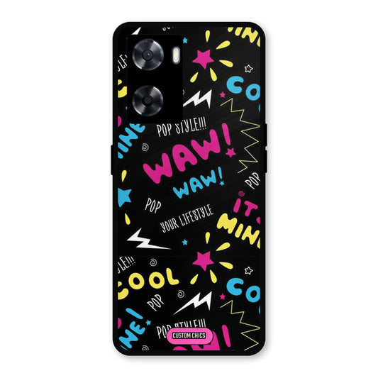 Paper Pop Oppo A57 2022 Mobile Back Cover - Aesthetic PrintShield Case