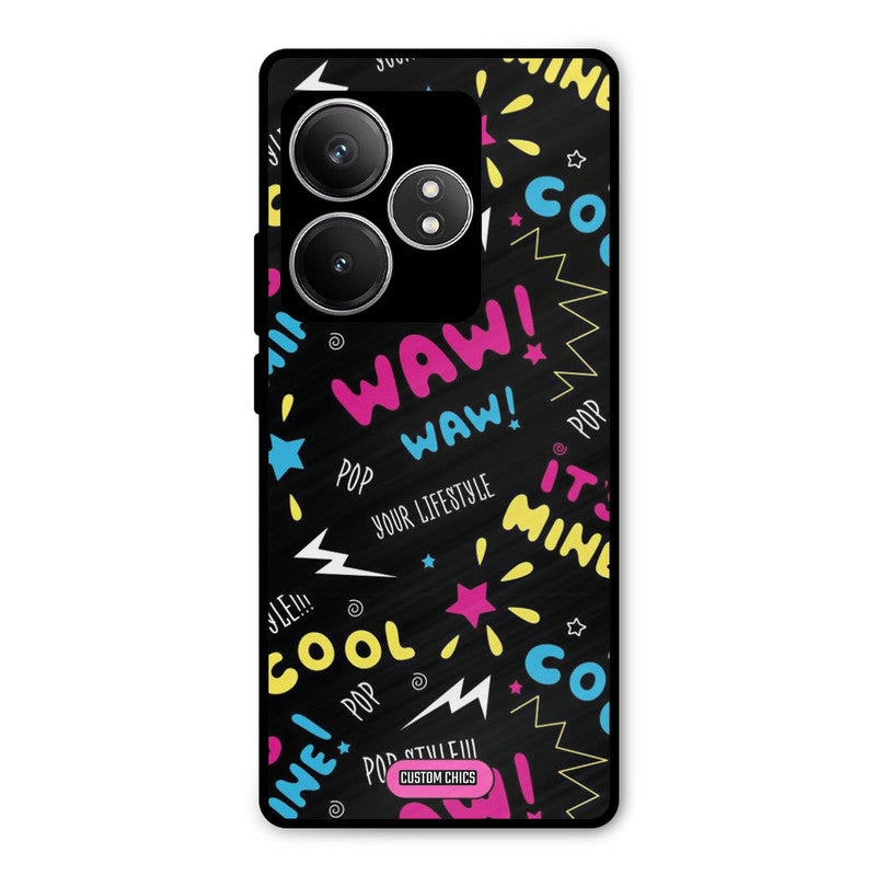 Paper Pop Realme GT 6T Mobile Back Cover - Aesthetic PrintShield Case
