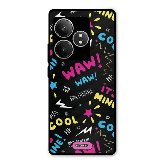 Paper Pop Realme GT 6T Mobile Back Cover - Aesthetic PrintShield Case