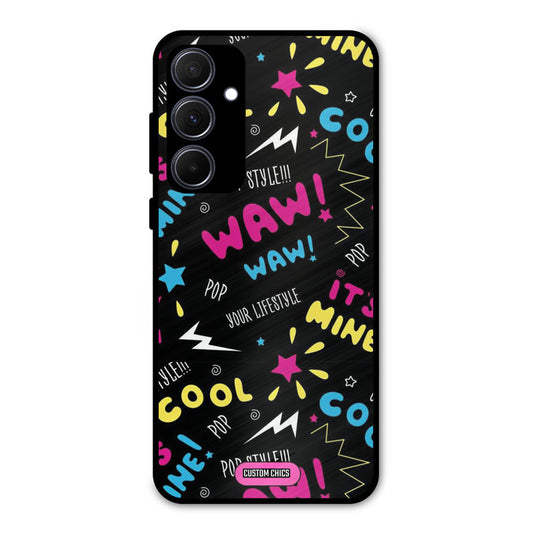 Paper Pop Samsung Galaxy A35 5G Mobile Back Cover - Aesthetic PrintShield Case