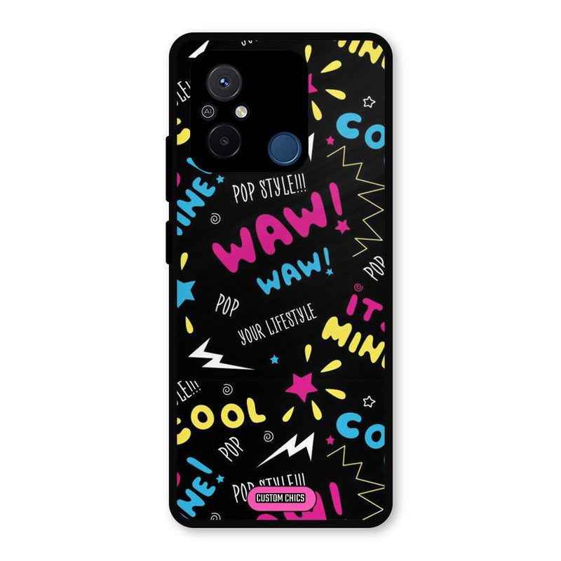 Paper Pop Redmi 12c Mobile Back Cover - Aesthetic PrintShield Case