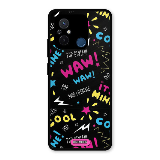 Paper Pop Redmi 12c Mobile Back Cover - Aesthetic PrintShield Case