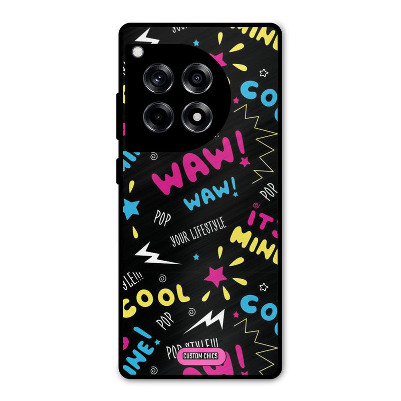 Paper Pop OnePlus 12R Mobile Back Cover - Aesthetic PrintShield Case
