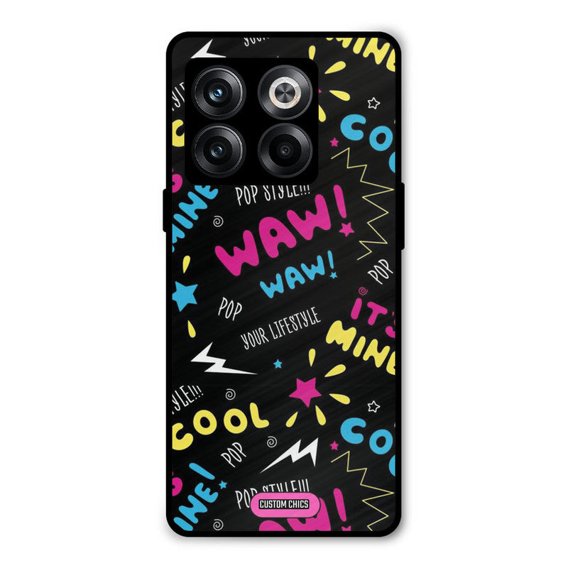 Paper Pop Oneplus 10T Mobile Back Cover - Aesthetic PrintShield Case