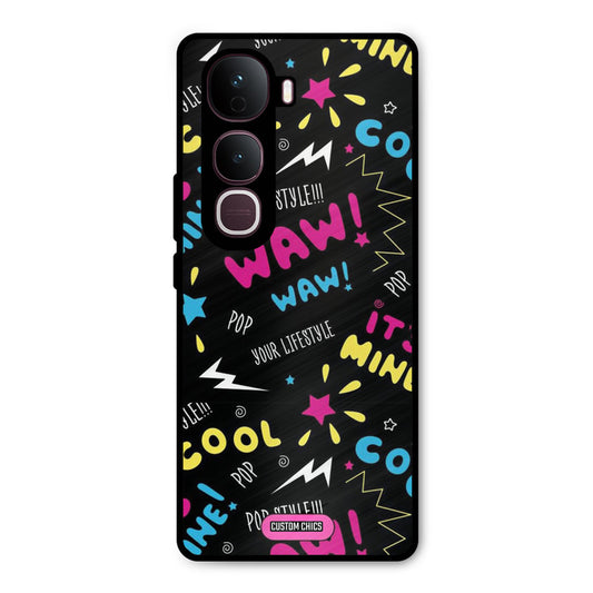 Paper Pop Vivo Y400 Pro Mobile Back Cover - Aesthetic PrintShield Case