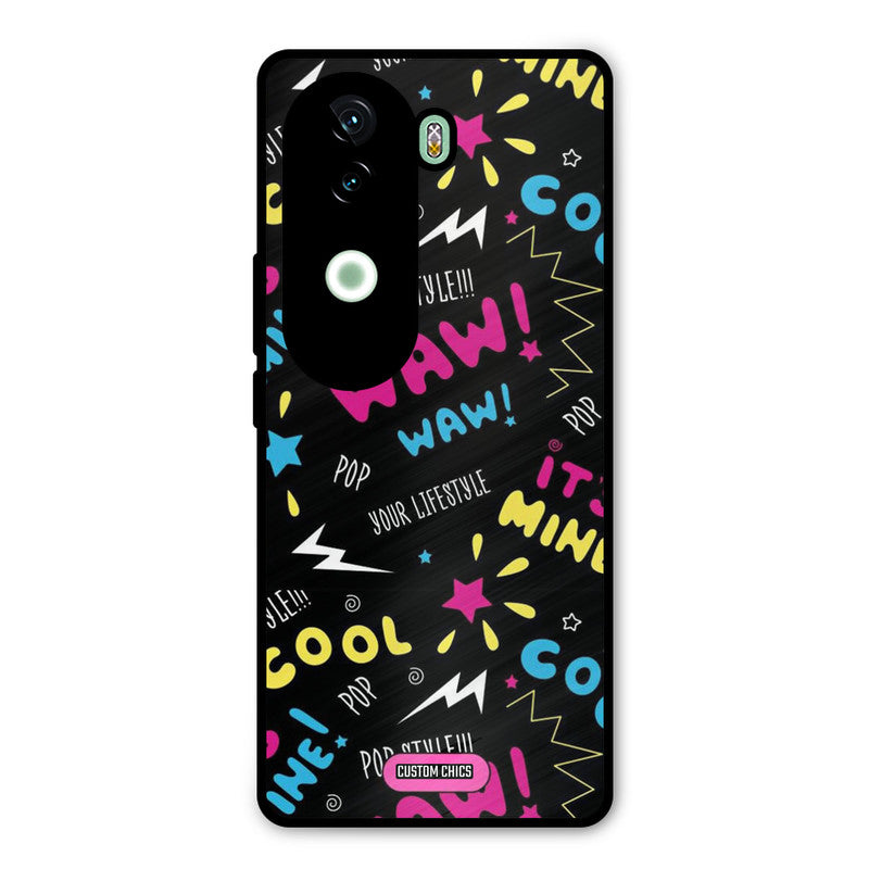 Paper Pop Vivo V40e Mobile Back Cover - Aesthetic PrintShield Case