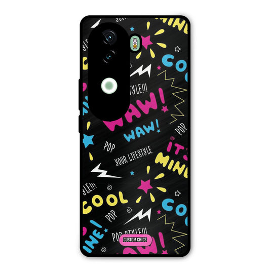 Paper Pop Vivo V40e Mobile Back Cover - Aesthetic PrintShield Case