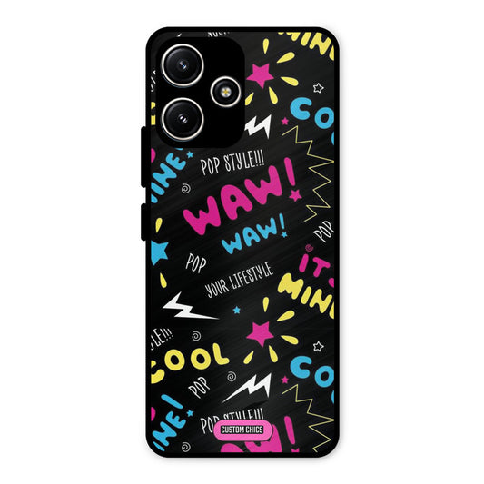 Paper Pop Redmi 12 5G Mobile Back Cover - Aesthetic PrintShield Case