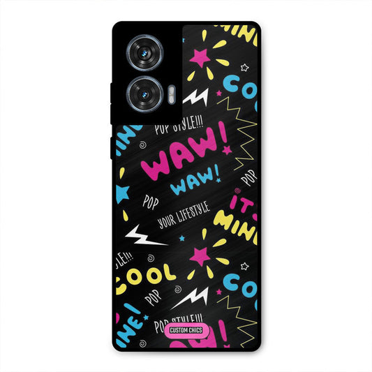Paper Pop Moto G96 Mobile Back Cover - Aesthetic PrintShield Case