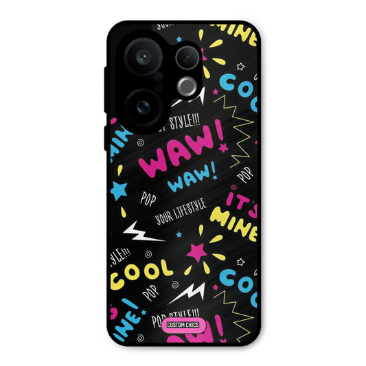 Paper Pop Vivo X200 FE Mobile Back Cover - Aesthetic PrintShield Case