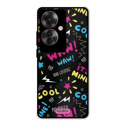 Paper Pop Oppo F25 Pro Mobile Back Cover - Aesthetic PrintShield Case