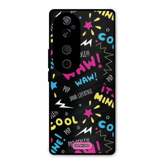 Paper Pop Vivo V40 Mobile Back Cover - Aesthetic PrintShield Case