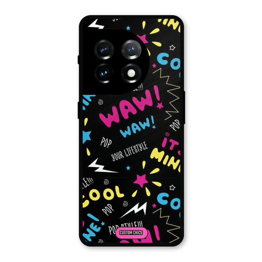 Paper Pop OnePlus 11 Mobile Back Cover - Aesthetic PrintShield Case