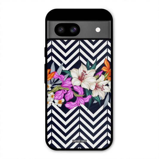 Pattern Flower Google Pixel 8a Mobile Back Cover - Aesthetic PrintShield Case