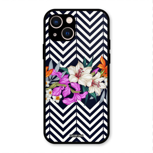 Pattern Flower iPhone 13 Mobile Back Cover - Aesthetic PrintShield Case