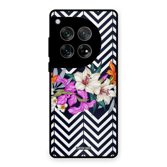 Pattern Flower OnePlus 12 Mobile Back Cover - Aesthetic PrintShield Case