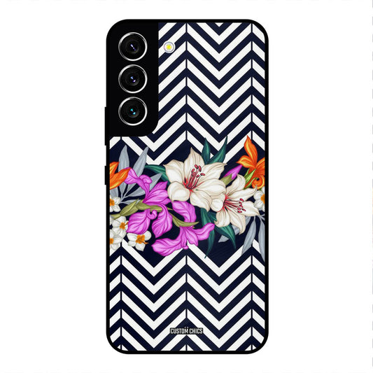 Pattern Flower Samsung Galaxy S22 Mobile Back Cover - Aesthetic PrintShield Case