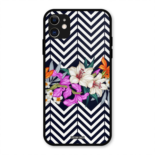 Pattern Flower IPhone 11 Mobile Back Cover - Aesthetic PrintShield Case