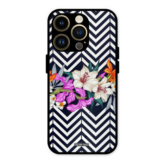 Pattern Flower iPhone 14 Pro Max Mobile Back Cover - Aesthetic PrintShield Case