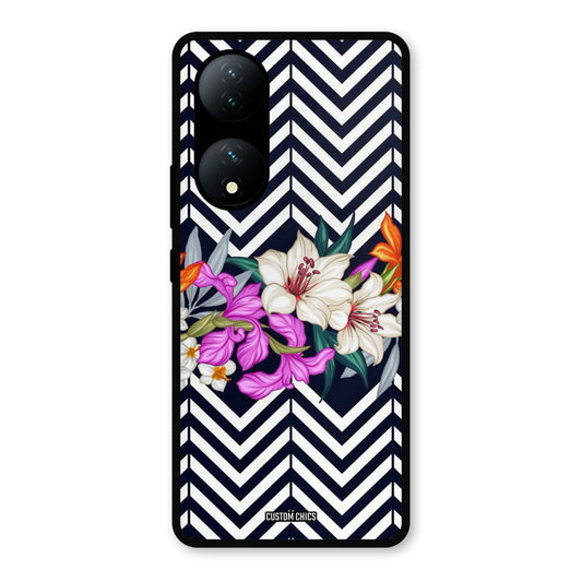 Pattern Flower Vivo Y100 Mobile Back Cover - Aesthetic PrintShield Case