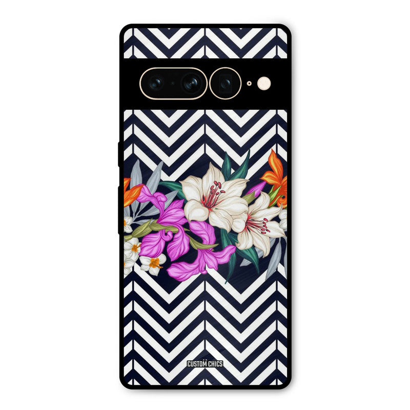 Pattern Flower Google Pixel 7 Pro Mobile Back Cover - Aesthetic PrintShield Case